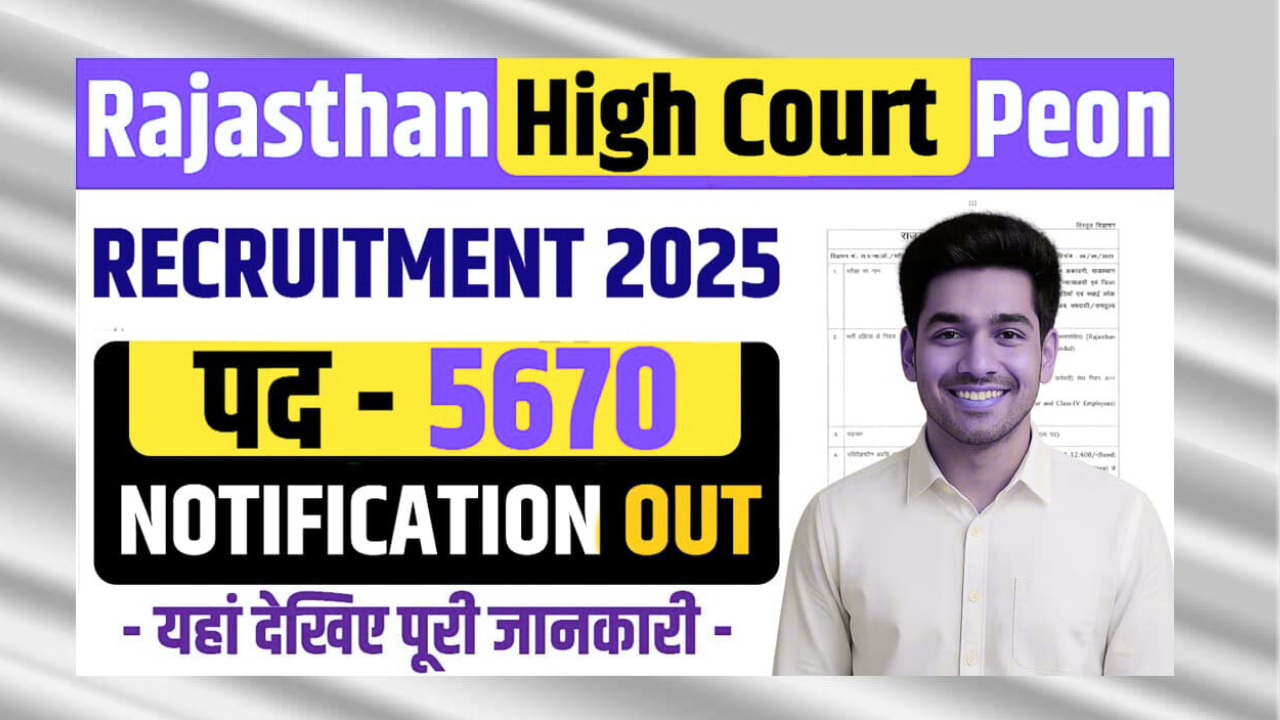 Rajasthan High Court Peon Recruitment 2025