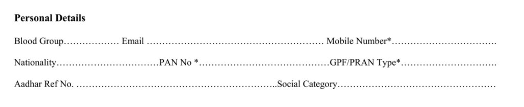 TRE-3 HRMS FORM FILLING