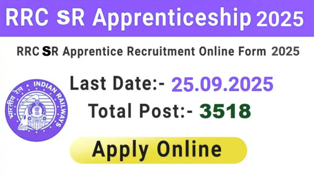 Railway RRC SR Apprentice Recruitment 2025