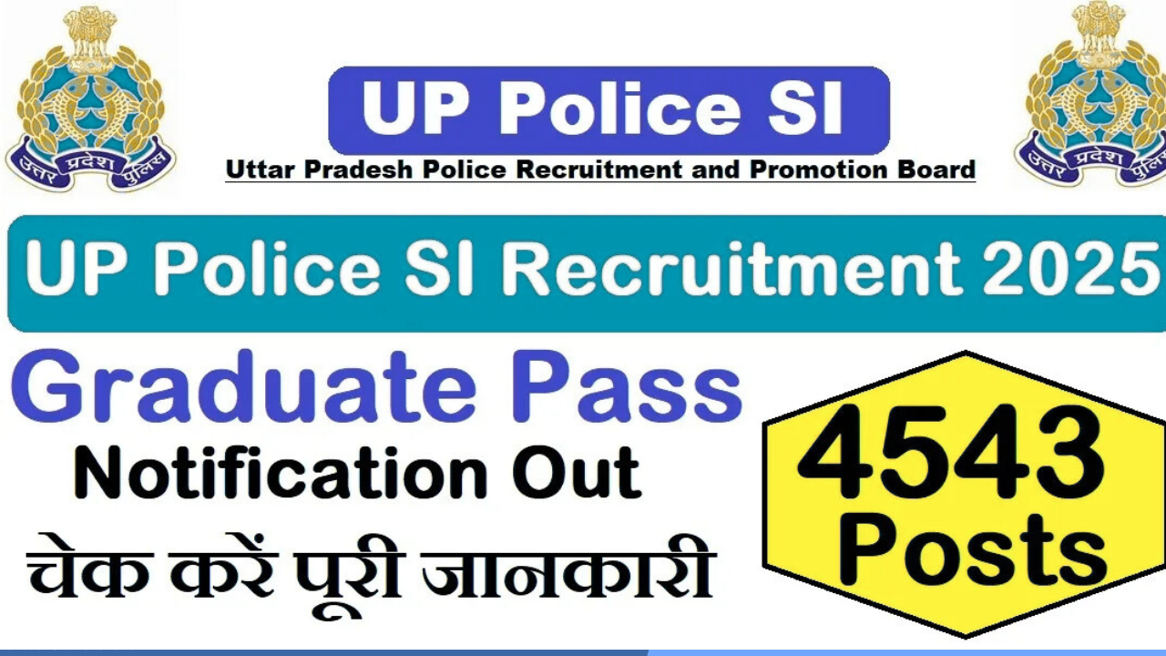 UP Police SI Recruitment 2025