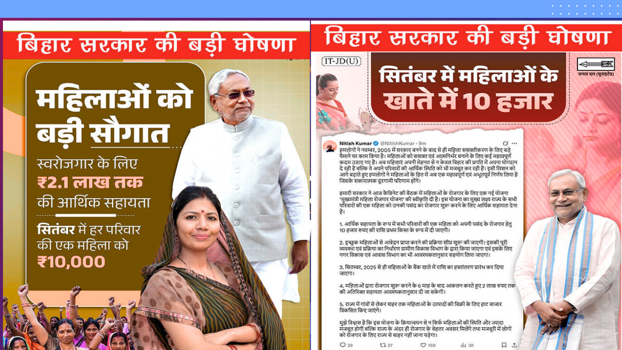 Mukhaymantri Mahila Rojgar Yojana 2025