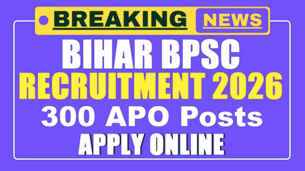 Bihar BPSC APO Recruitment 2026