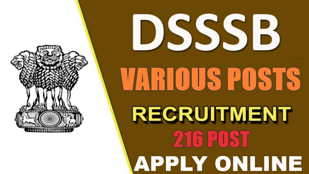 DSSSB Various Post Recruitment 2026