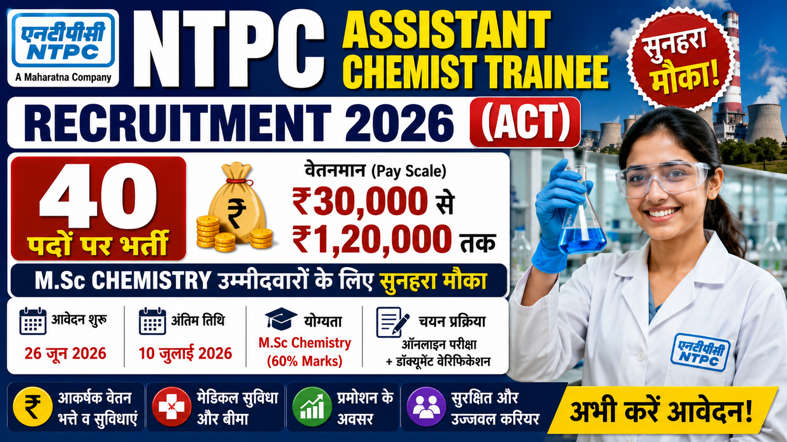 NTPC Assistant Chemist Trainee