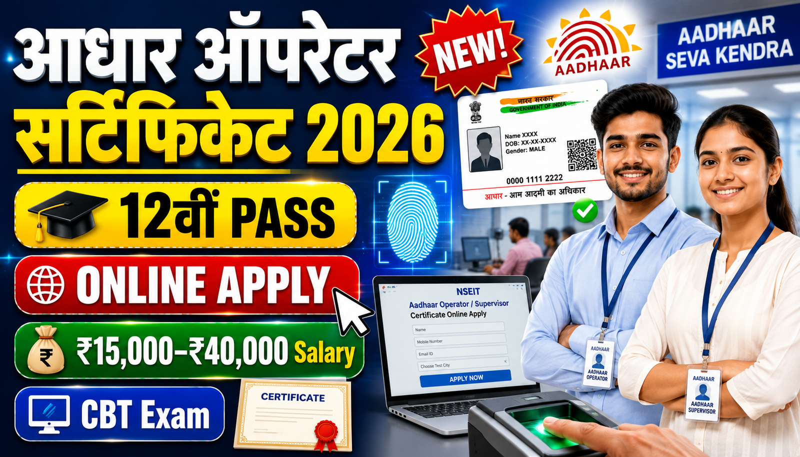 Aadhaar Operator / Supervisor Certificate