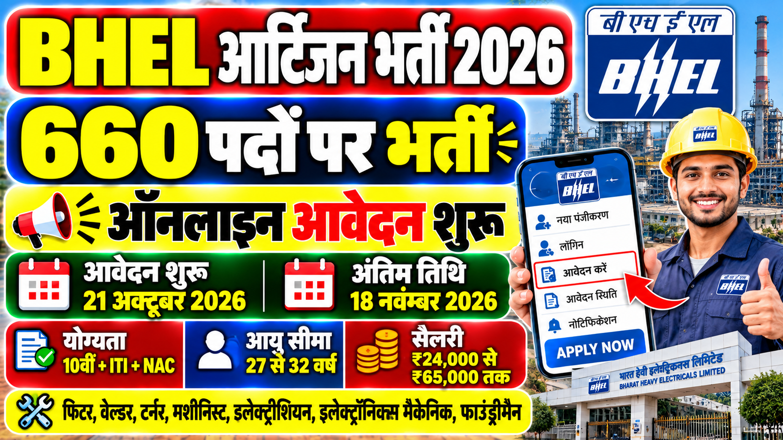 BHEL Artisan Recruitment