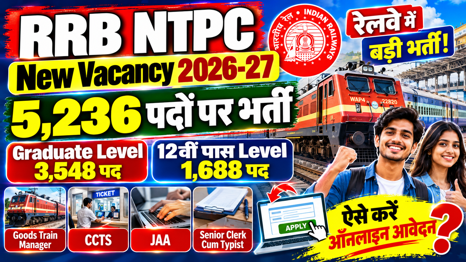 RRB NTPC New Vacancy